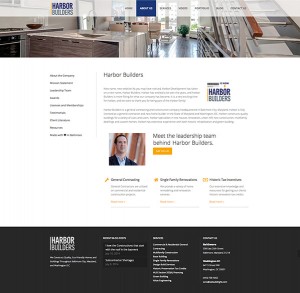 Harbor Builders About Page Layout